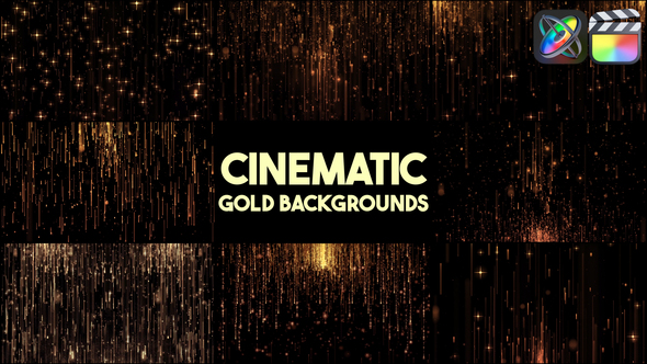Cinematic Gold Backgrounds for FCPX
