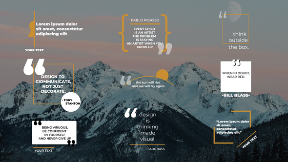 Quotes Titles | AE Elements template preview