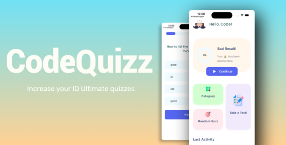 Flutter CodeQuizz - Ultimate Quizzes App