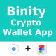 Crypto Wallet And Finance App | UI Kit | Ionic | Figma FREE | Life Time Update | Binity 