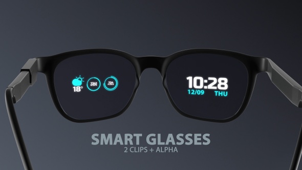 Smart Glasses with HUD Display in 4K