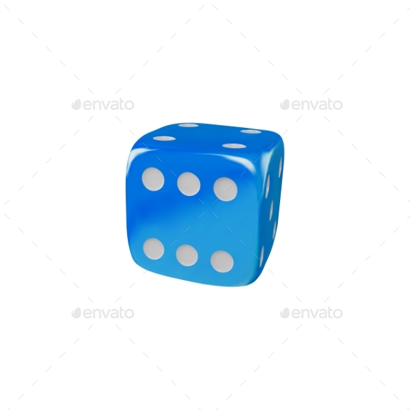 [DOWNLOAD]Game Dice Falling Realistic 3d Vector Blue Cube