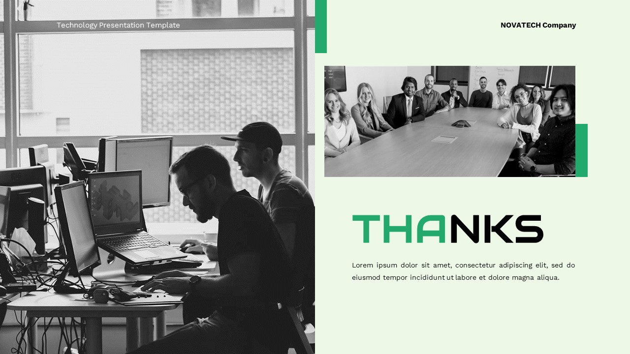 Novatech - Technology Google Slide Templates, Presentation Templates