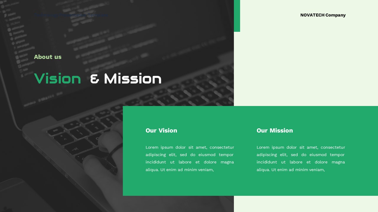 Novatech - Technology Google Slide Templates, Presentation Templates