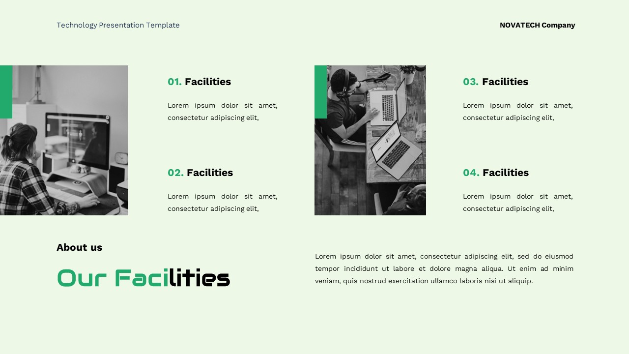 Novatech - Technology Google Slide Templates, Presentation Templates