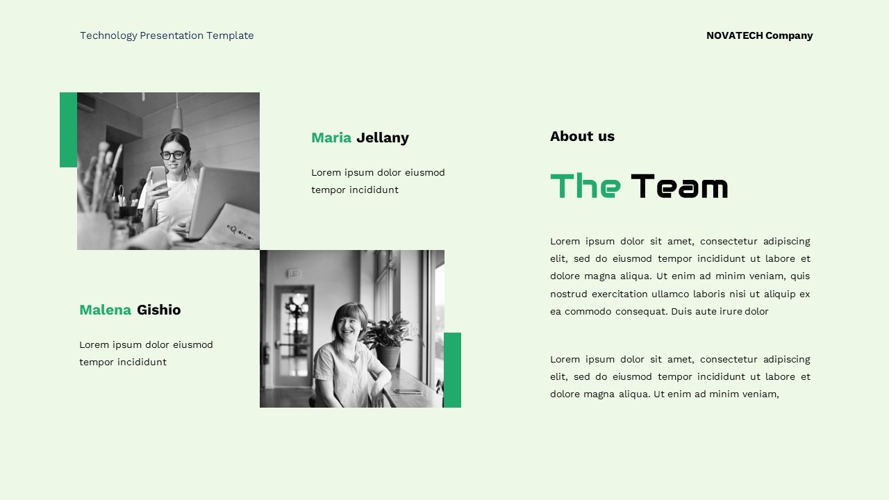Novatech - Technology Google Slide Templates, Presentation Templates