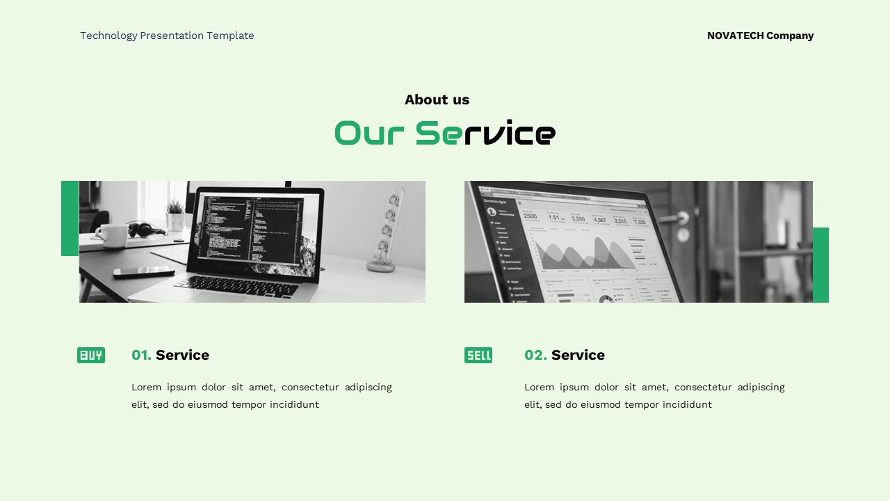 Novatech - Technology Google Slide Templates, Presentation Templates