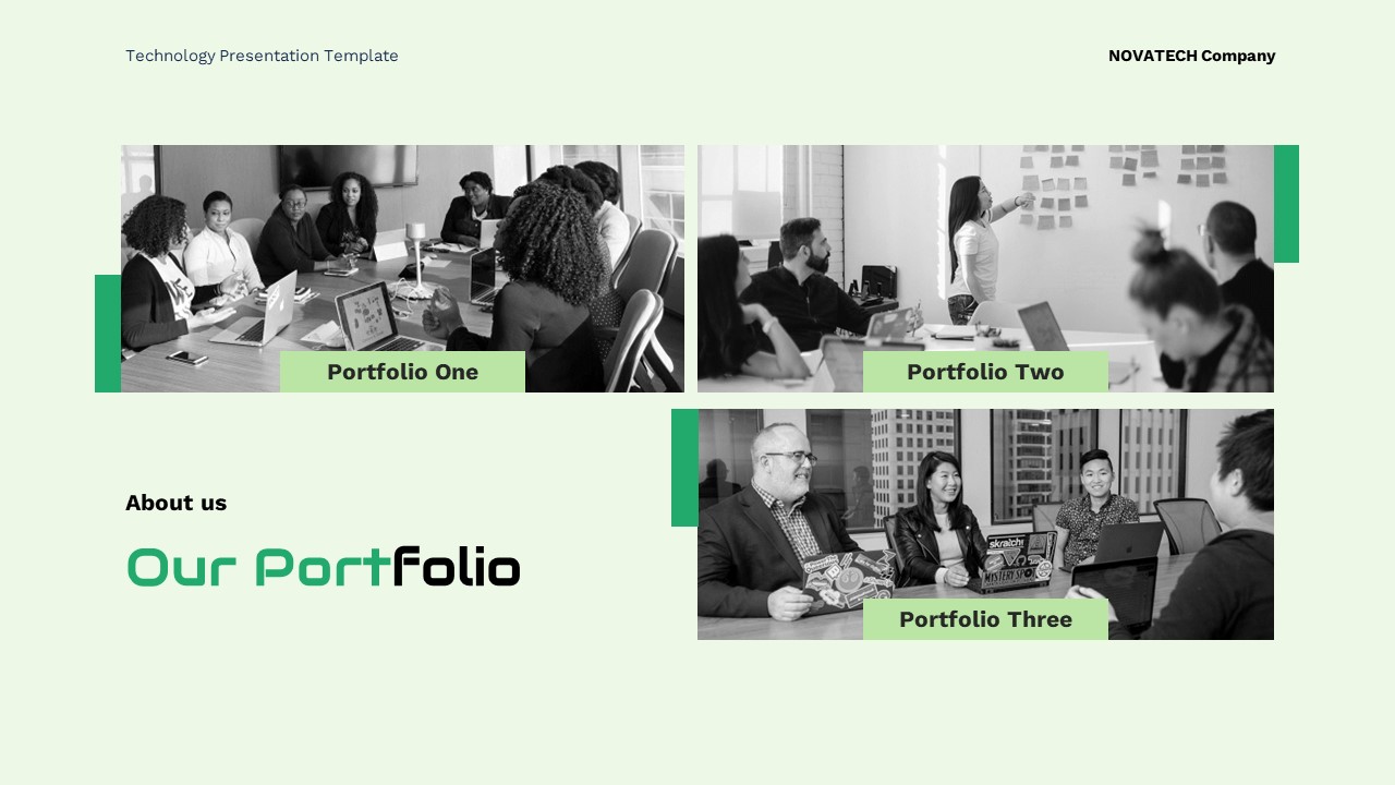 Novatech - Technology Google Slide Templates, Presentation Templates
