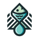 Nature Drop Fish Logo Template