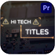 Hi Tech Titles for Premiere Pro - VideoHive Item for Sale