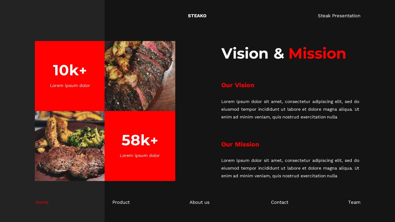 Steako - Steak Powerpoint Templates, Presentation Templates | GraphicRiver