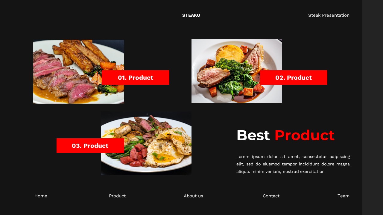 Steako - Steak Powerpoint Templates, Presentation Templates | GraphicRiver