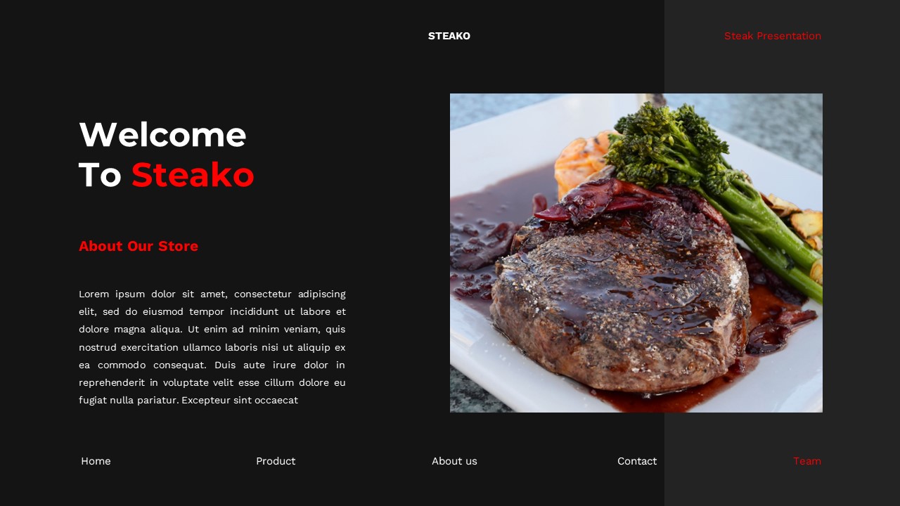 Steako - Steak Keynote Templates, Presentation Templates | GraphicRiver