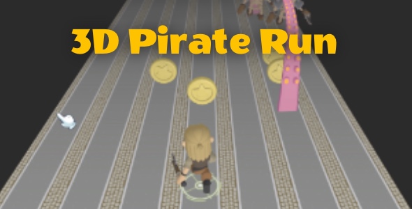 3D Pirate Run - Cross Platform Hyper Casual Game