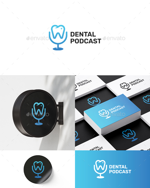 Dental Podcast Logo Template