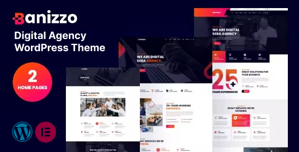 Banizzo - Digital Agency WordPress Theme