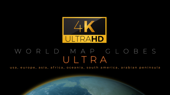 World Map Globes Ultra Infographics template preview