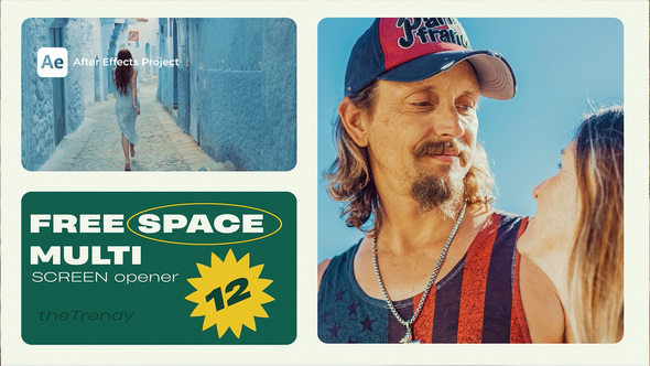 Unique Multiscreen Slideshow Opener Video Displays template preview