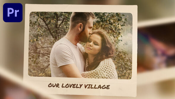 Cinematic Photo Slideshow Premiere Pro template preview