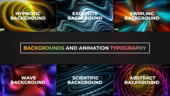 Backgrounds and Animation Typography Elements template preview