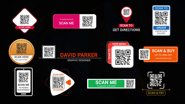 QR Code Titles Titles template preview