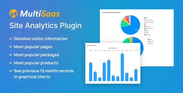 Site Analytics Plugin  MultiSaas  MultiTenancy Multipurpose Website Builder (SAAS)