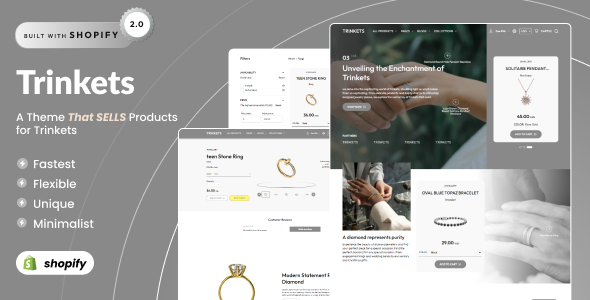 Trinkets – Modern Jewelry Shopify 2.0 Theme