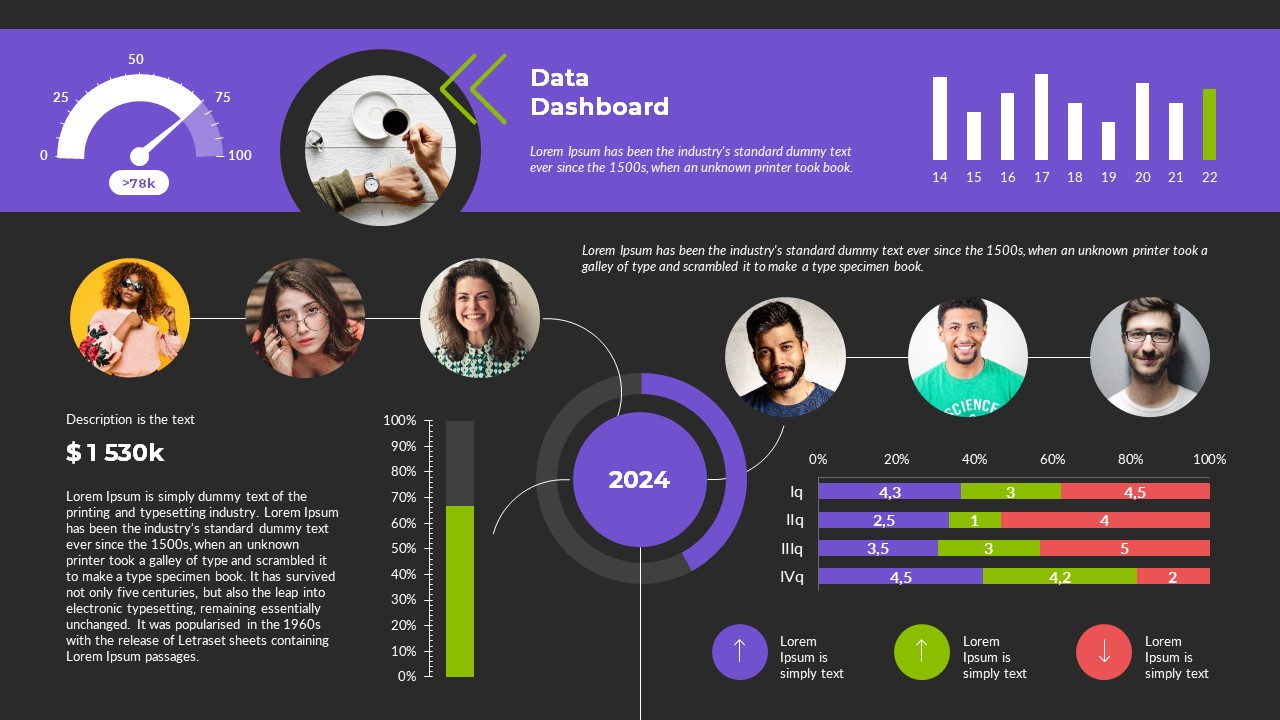 Success Data Dashboards PowerPoint Presentation Template, Presentation ...