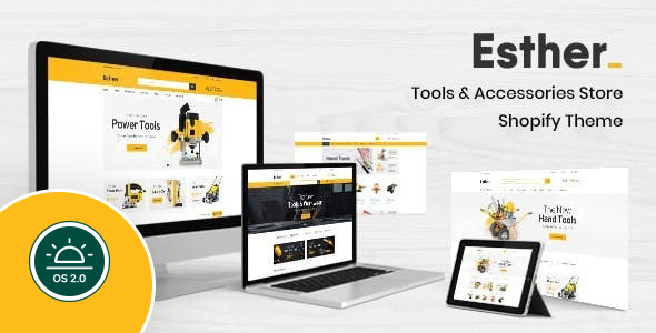 Esther - Tools Store & Garage Shopify Theme