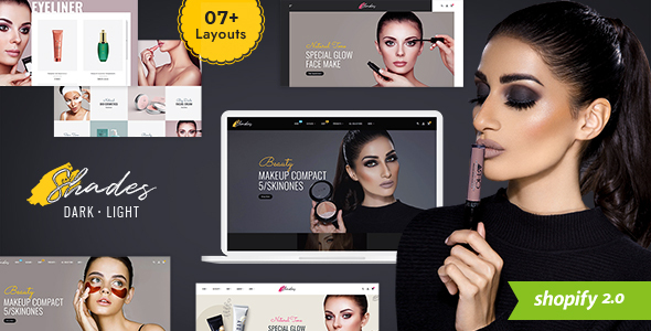 [DOWNLOAD]Shades - Modern Shopify Theme for Beauty, Cosmetics & Bridal Studio
