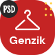 Genzik - Clean Fashion Ecommerce PSD Template
