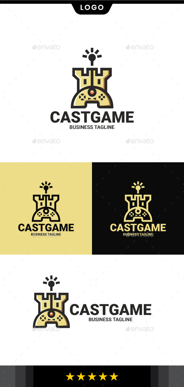 Castle Game Logo Template