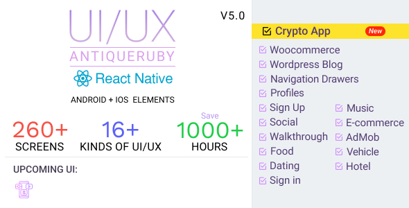Antiqueruby React Native Material Design UI Components