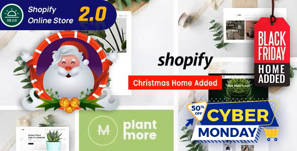 Plantmore - Flower Nursery Christmas Shopify Theme