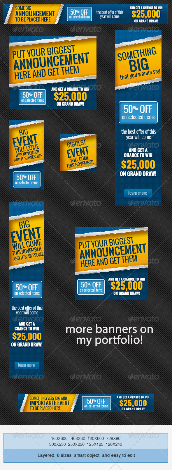 Big Event Banner Ads PSD Template by admiral adictus 