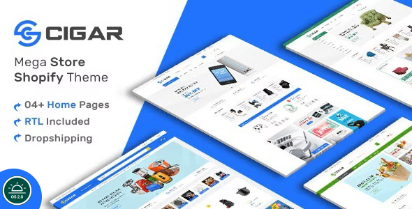 Cigar - Grocery & Electronics Store Shopify Theme