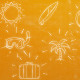 Doodle Scribble Summer Beach Tropical Elements - VideoHive Item for Sale