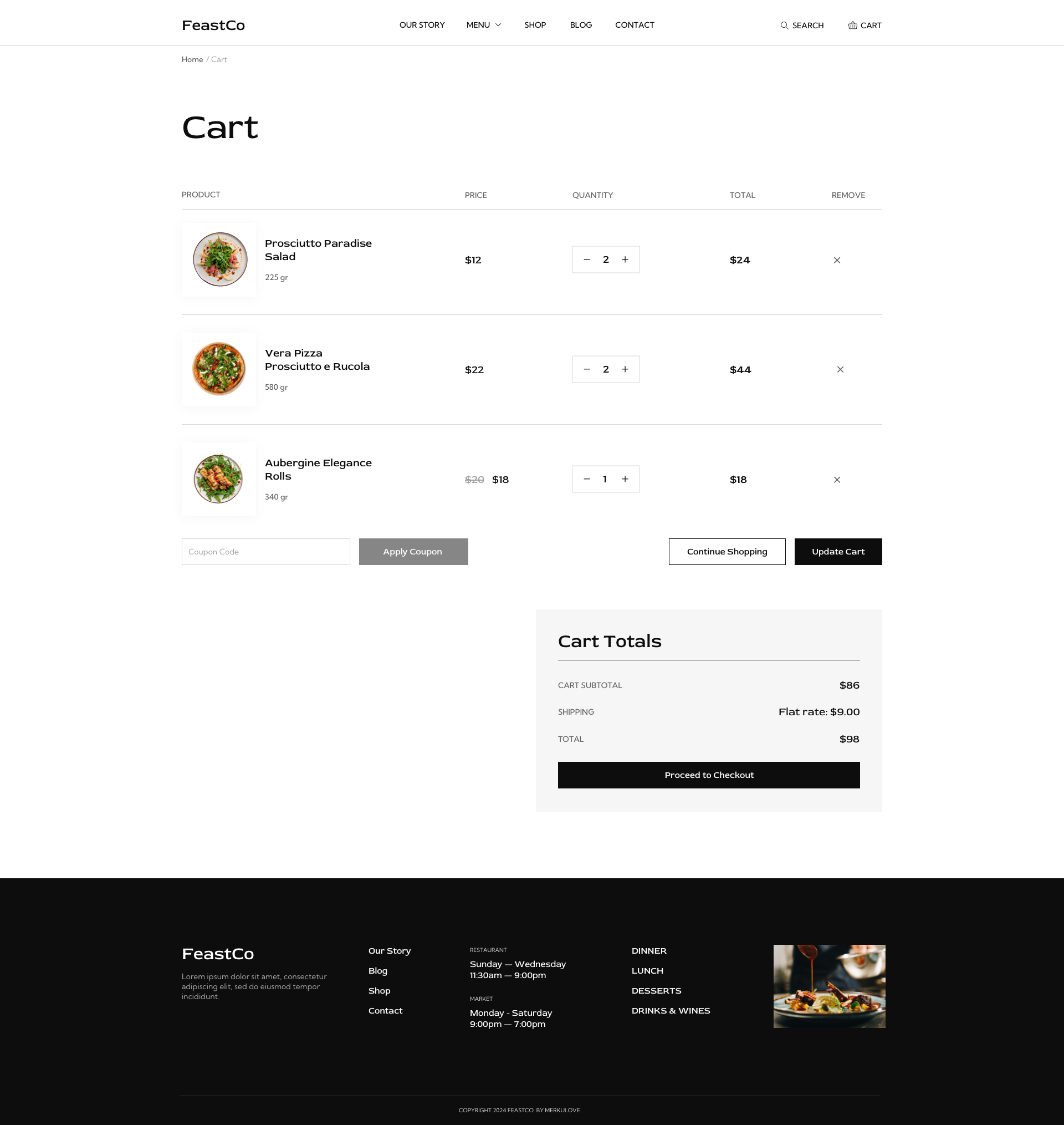 FeastCo – Restaurant Template for Sketch by merkulove | ThemeForest