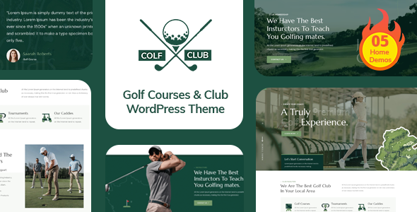 Colf -  Golf Course and Club WordPress Theme
