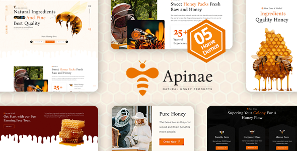 Apinae - Beekeeping and Honey Shop Theme