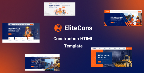 Elitecons - Construction Building HTML Template
