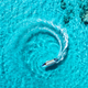 Aerial view of the speed boat in clear blue water on summer sunny day - PhotoDune Item for Sale