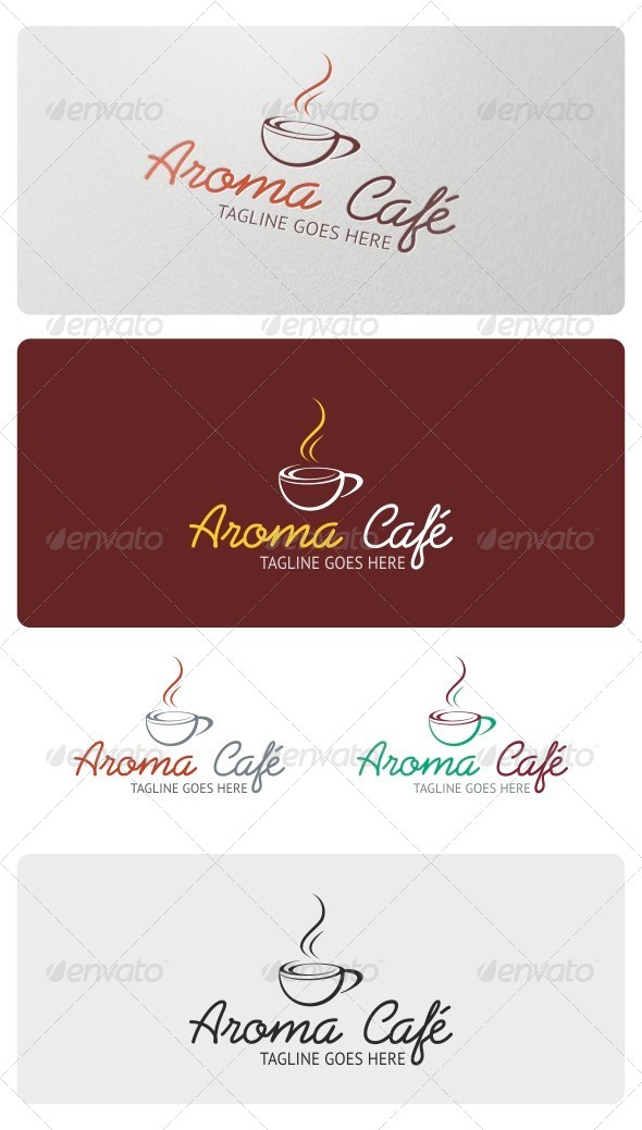 Aroma Cafe Logo Template - Food Logo Templates