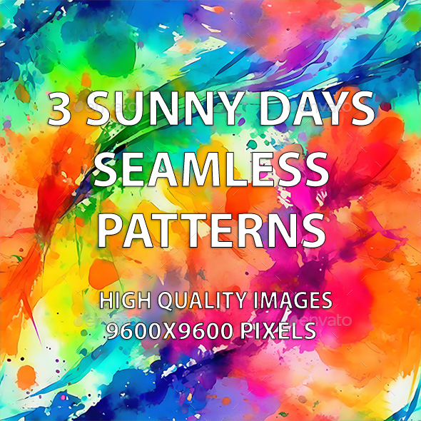 3 Sunny Days Seamless Patterns