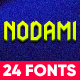 Nodami font family - 24 fonts