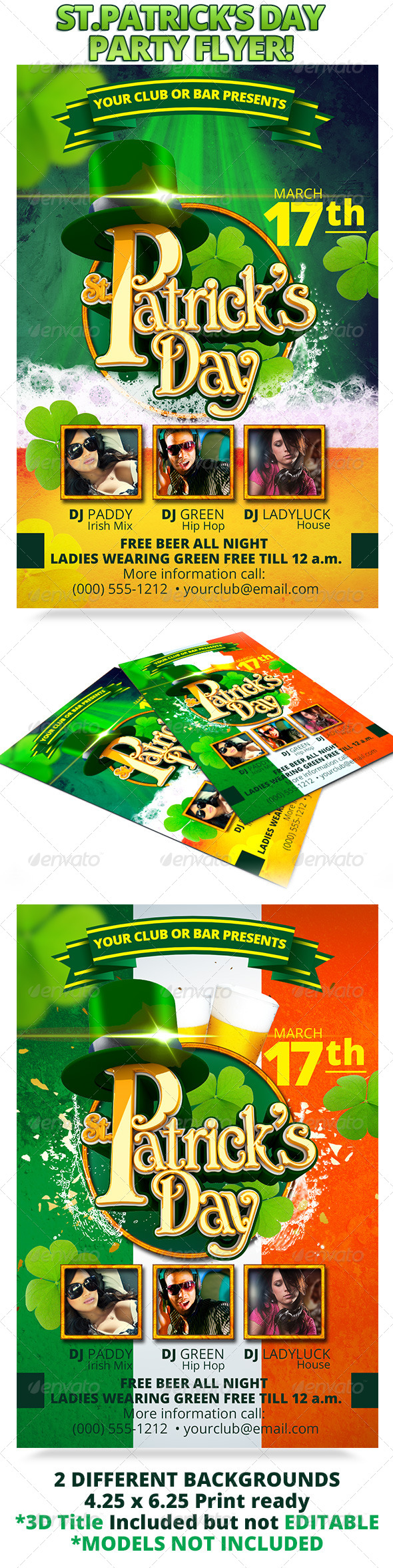 St. Patrick's Day Party Flyer - Holidays Events