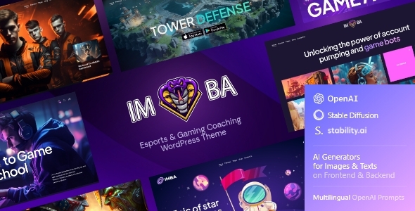 Imba — Esports & Gaming Coaching WordPress Theme