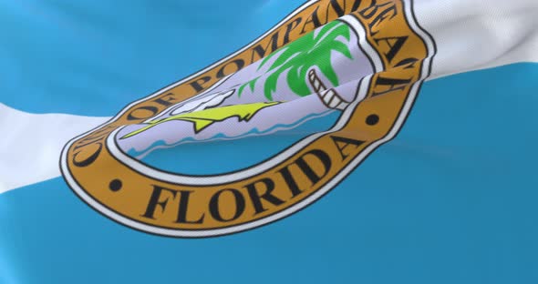 Pompano Beach Flag, Florida, United States alt