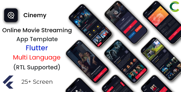 Movie App | Web Series App | Online Video Streaming App | OTT App | Flutter | Cinemy