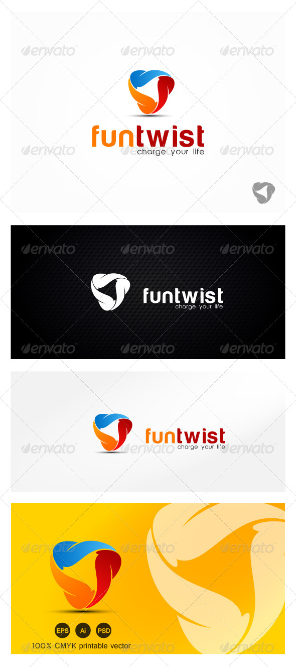 Fun Twist Logo - Vector Abstract